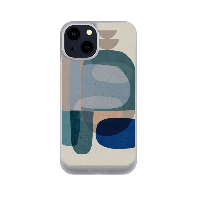 iPhone 14 NIVOpure Stein Nr. 3 Blau