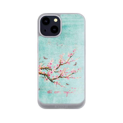 Apple iPhone 14 NIVOpure Cherry Blossom Tree Pattern Blue