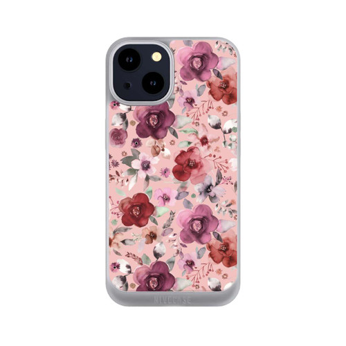 Apple iPhone 14 NIVOpure Üppiger romantischer Blumenstrauß rosa