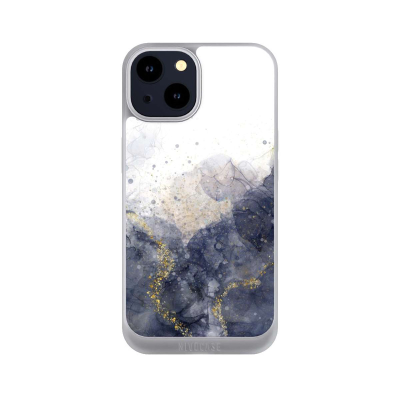 iPhone 14 NIVOpure Alcohol Ink Blue Glamour