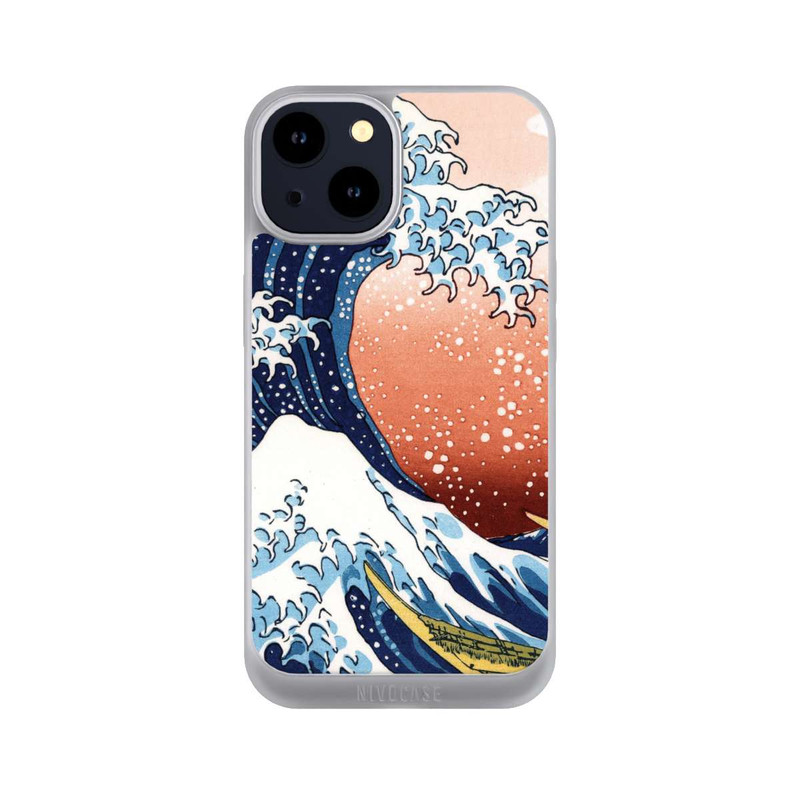 iPhone 14 NIVOpure La Grande Vague de Kanagawa Rouge