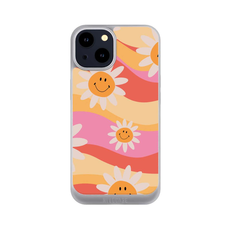 iPhone 14 NIVOpure Retro Smiles Orange Colorful