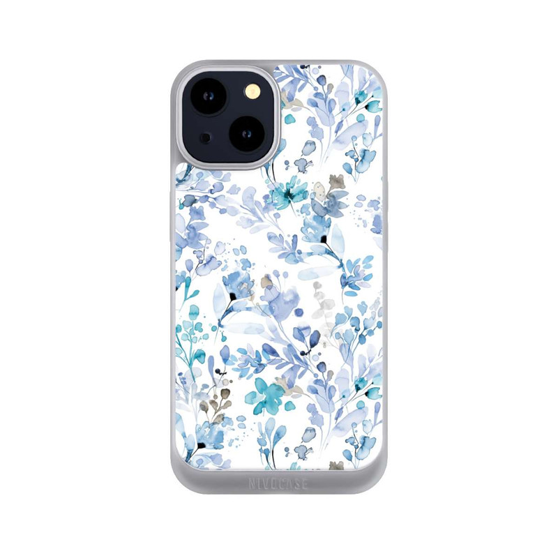 iPhone 14 NIVOpure Frühlingsunkraut blau