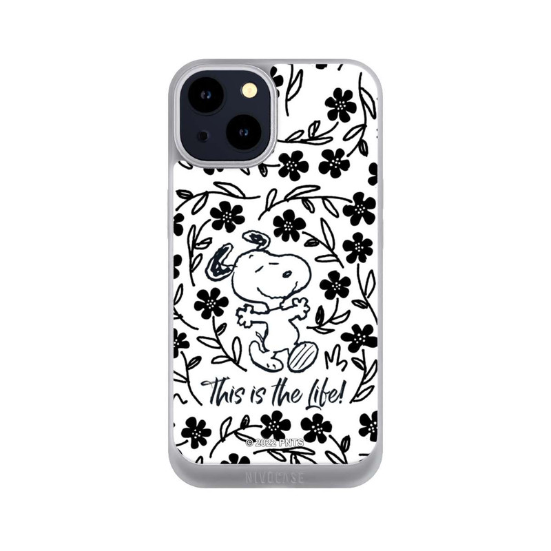 iPhone 14 NIVOpure Snoopy schwarz und weiß This Is The Life