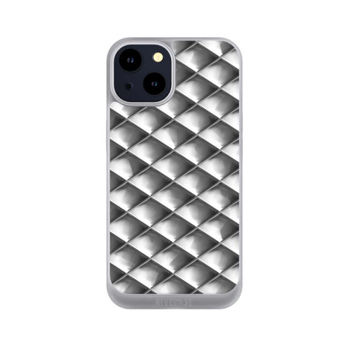 Apple iPhone 14 NIVOpure Glamour Silver Squares