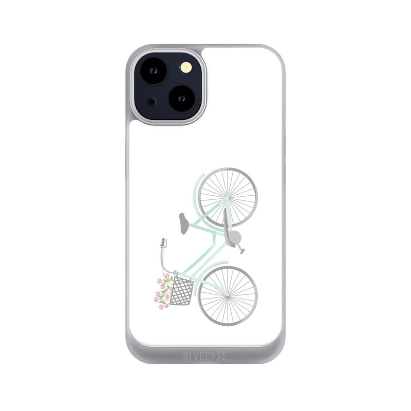 iPhone 14 NIVOpure Retro Fahrrad weißer Hintergrund 
