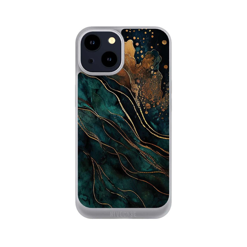 iPhone 14 NIVOpure Gold and Green