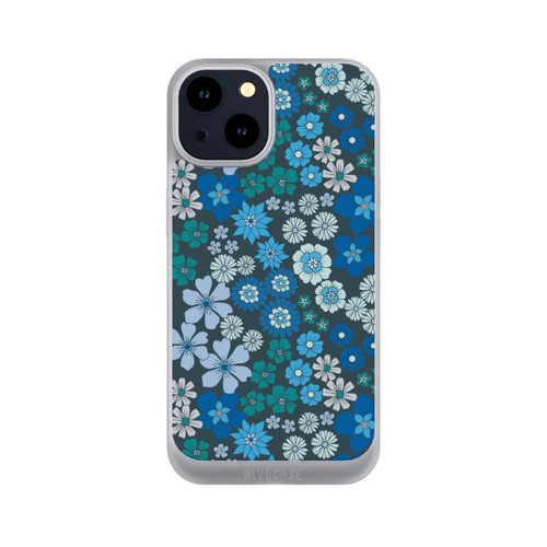 Apple iPhone 14 NIVOpure Blaue Blumen DeinDesign