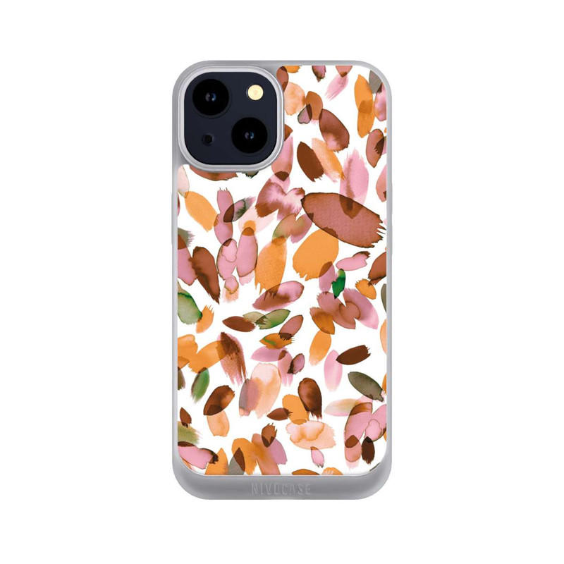 iPhone 14 NIVOpure Watercolor Petal Stains Orange