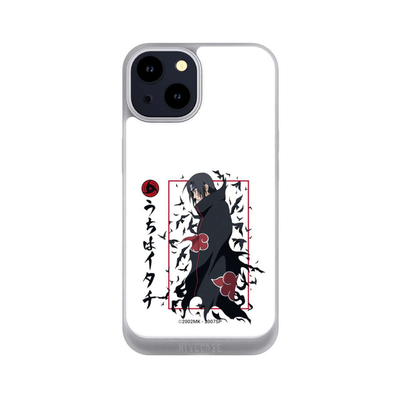 iPhone 14 NIVOpure Itachi Krähen Weiß