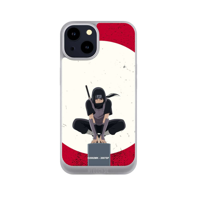 iPhone 14 NIVOpure Itachi Uchiha Symbol Roter Hintergrund