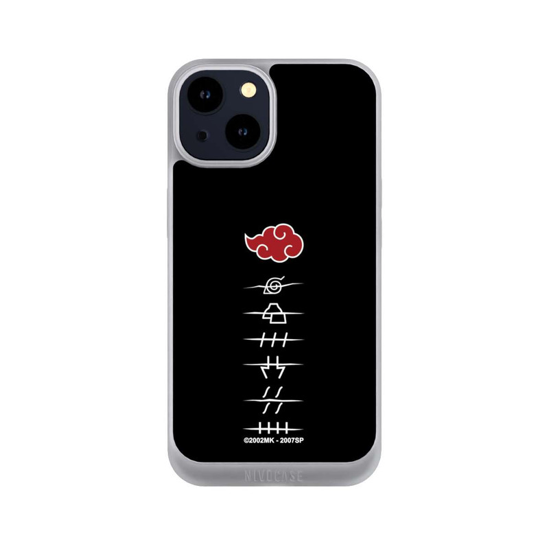 iPhone 14 NIVOpure Akatsuki Mitgliedssymbole Schwarz