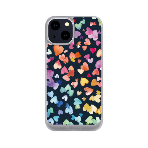 Apple iPhone 14 NIVOpure Valentinstag Herzen Schwarz
