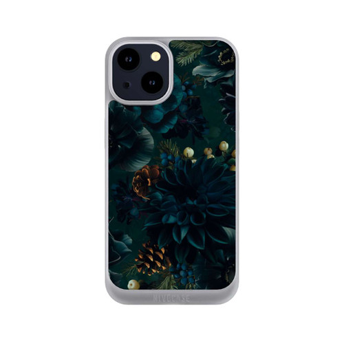 Apple iPhone 14 NIVOpure Blumenmuster Grün und Blau