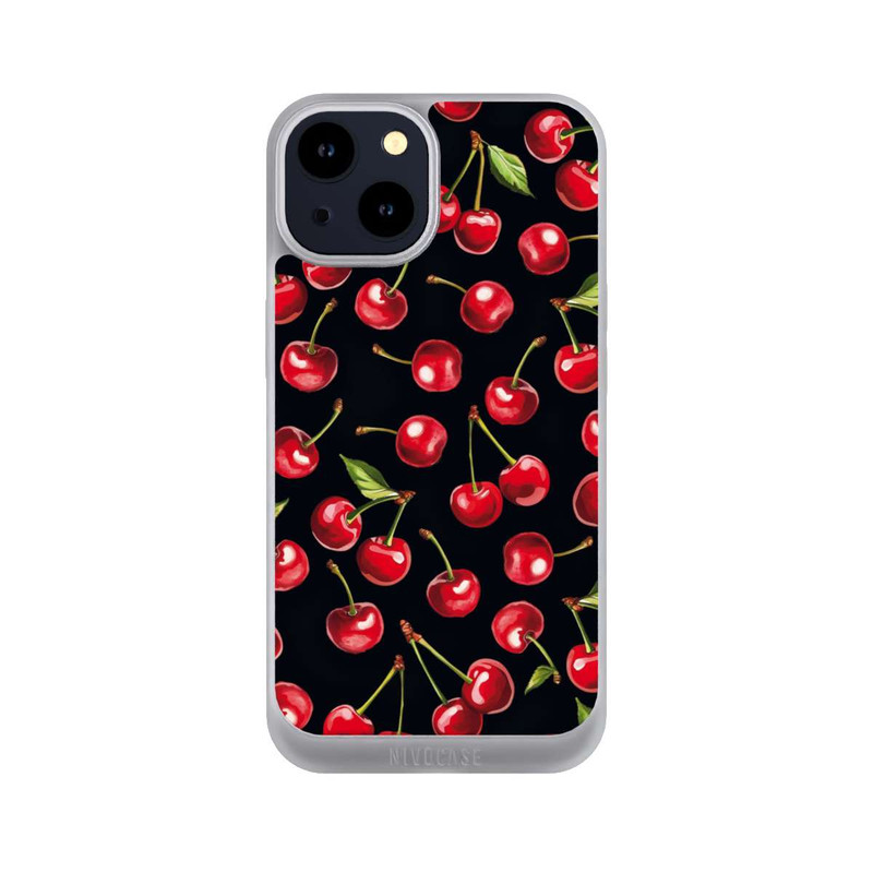 iPhone 14 NIVOpure Kirschmuster Schwarz mit KI