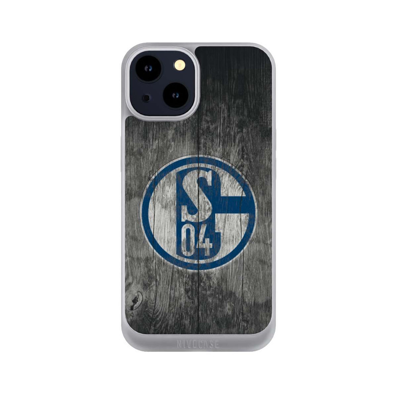 iPhone 14 NIVOpure Schalke 04 Holz Look