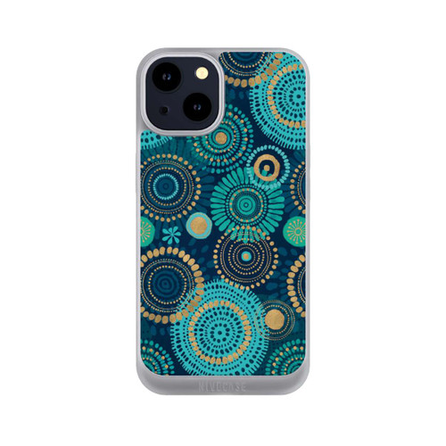 Apple iPhone 14 NIVOpure Blockprint India Teal Gold