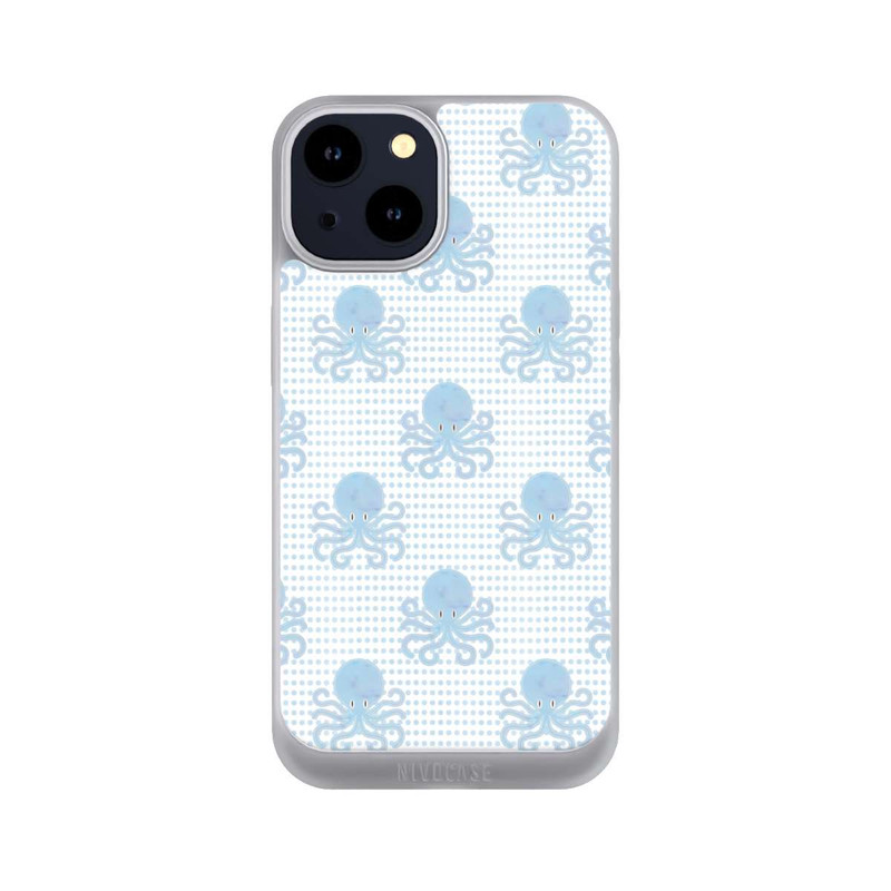 iPhone 14 NIVOpure Blue Watercolor Octopus