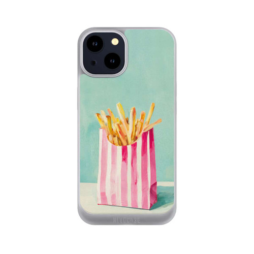 Apple iPhone 14 NIVOpure Retro Pommes Blau Watercolor
