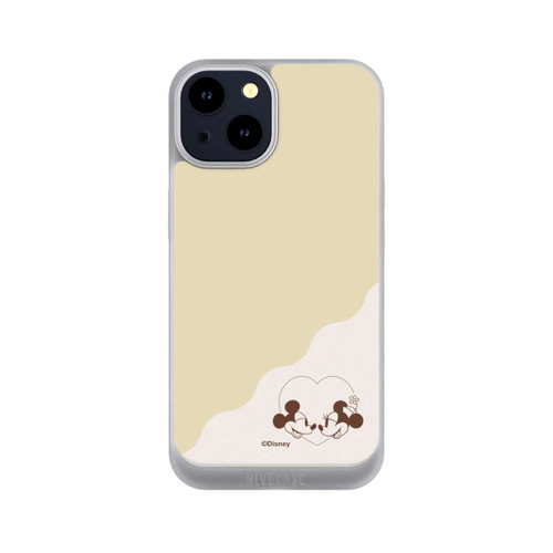 Apple iPhone 14 NIVOpure Mickey and Minnie Love Heart Beige