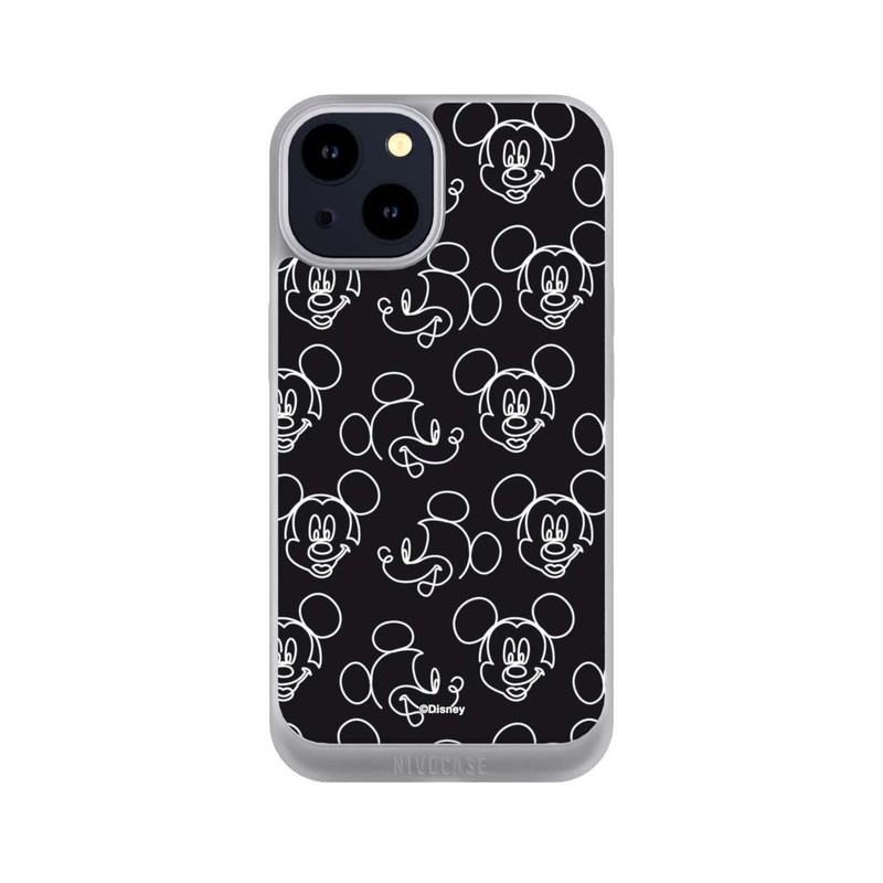 iPhone 14 NIVOpure Disney Mickey Muster Schwarz