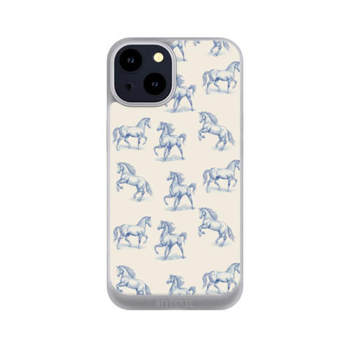 Apple iPhone 14 NIVOpure Horses Pattern Toile de Jouy avec IA
