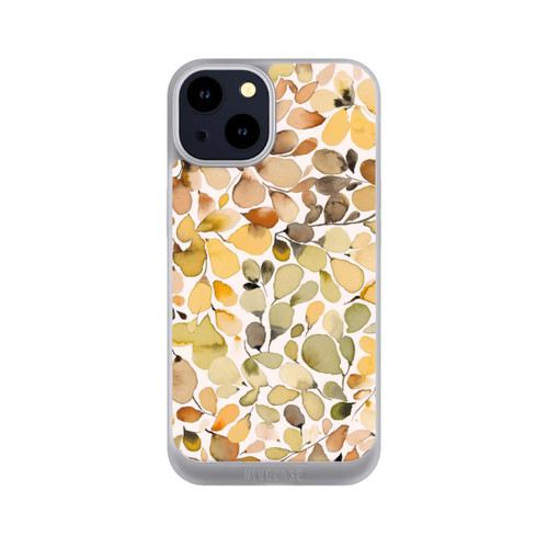 Apple iPhone 14 NIVOpure Eukalyptus Aquarellblätter Braun Herbst