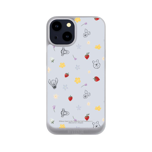Apple iPhone 14 NIVOpure Winnie Puuh und Freunde Erdbeer Muster Blau