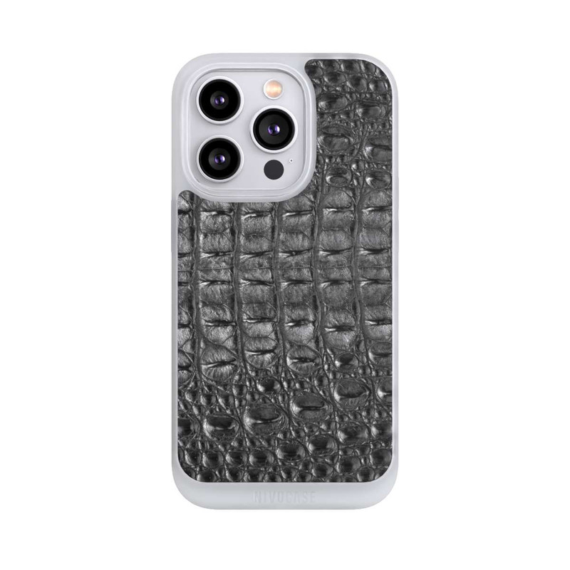 iPhone 14 Pro NIVOpure Croco Noir