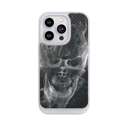 Apple iPhone 14 Pro NIVOpure rauchender Totenkopf Carbon