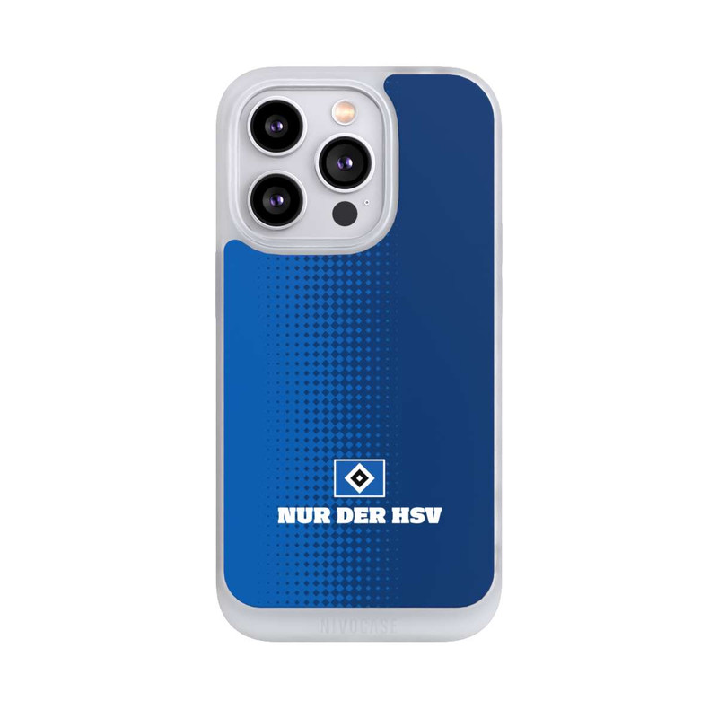 iPhone 14 Pro NIVOpure Nur der HSV - Rautenraster Blau