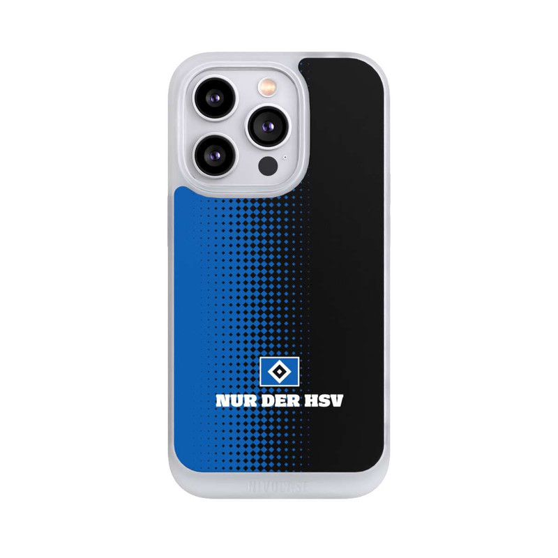 iPhone 14 Pro NIVOpure Nur der HSV - Rautenraster Schwarz