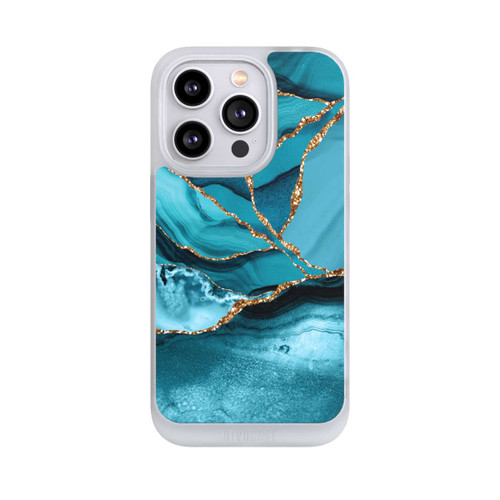 Apple iPhone 14 Pro NIVOpure Marbre Bleu Glacier