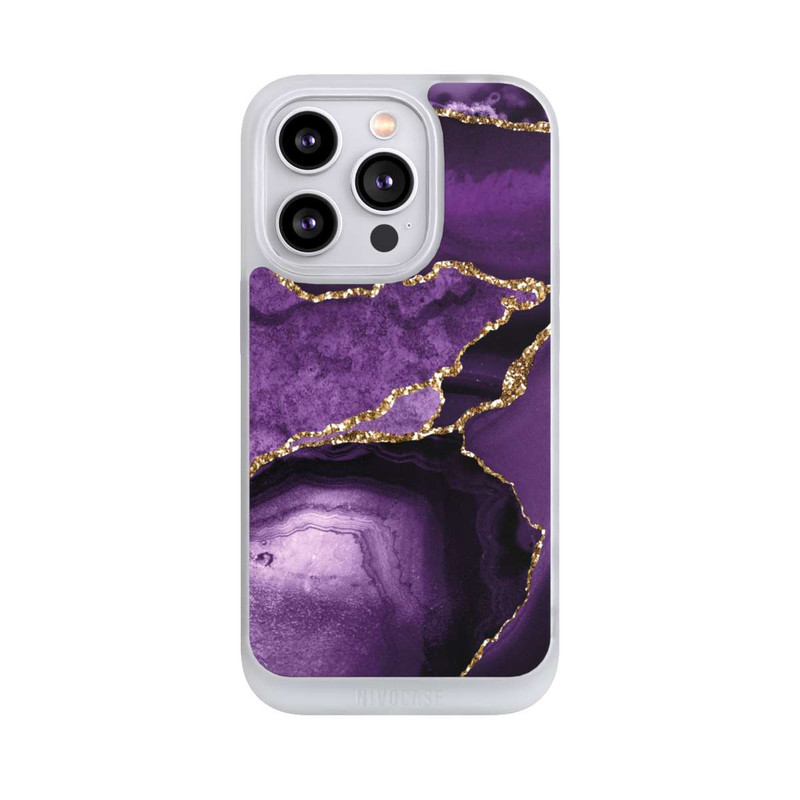iPhone 14 Pro NIVOpure Lila Marmor Landschaft