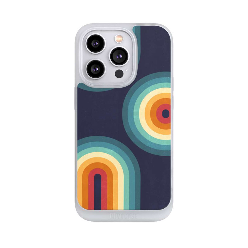 iPhone 14 Pro NIVOpure Double Rainbow on Blue