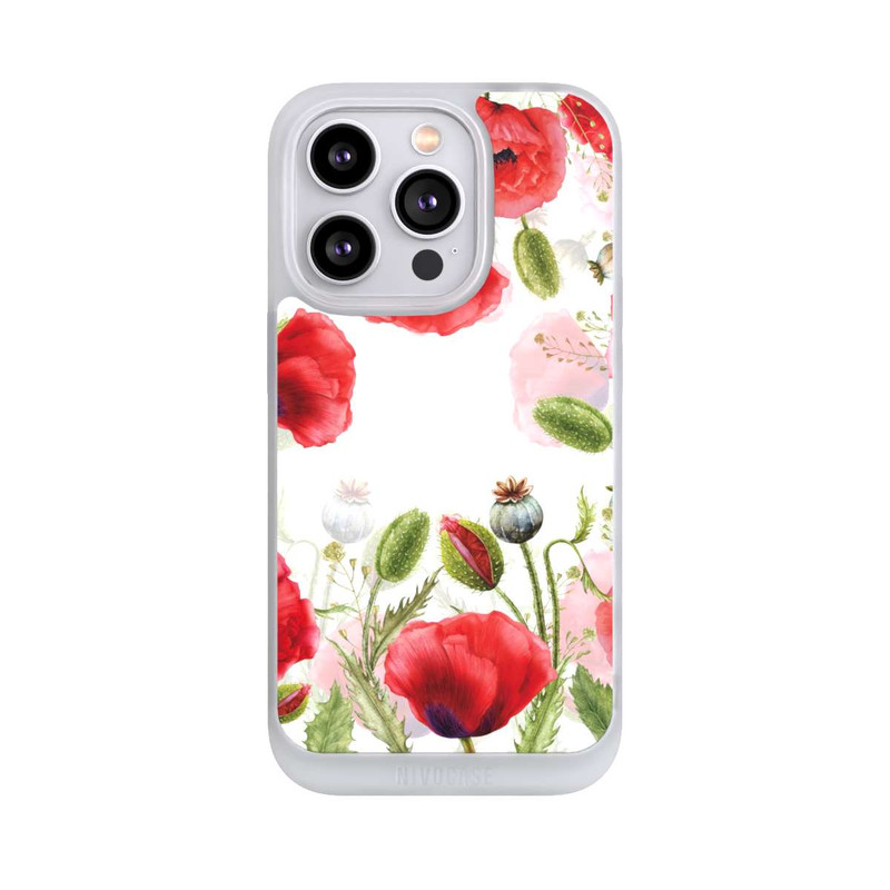 iPhone 14 Pro NIVOpure Rahmen aus Mohnblumen