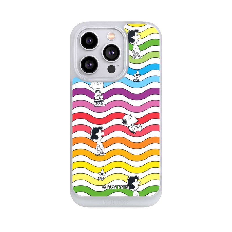iPhone 14 Pro NIVOpure Snoopy Pattern Rainbow