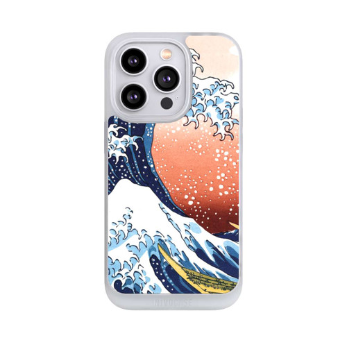 Apple iPhone 14 Pro NIVOpure La Grande Vague de Kanagawa Rouge