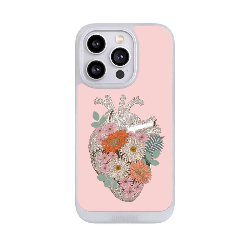 iPhone 14 Pro NIVOpure Florales Vintage-Herz