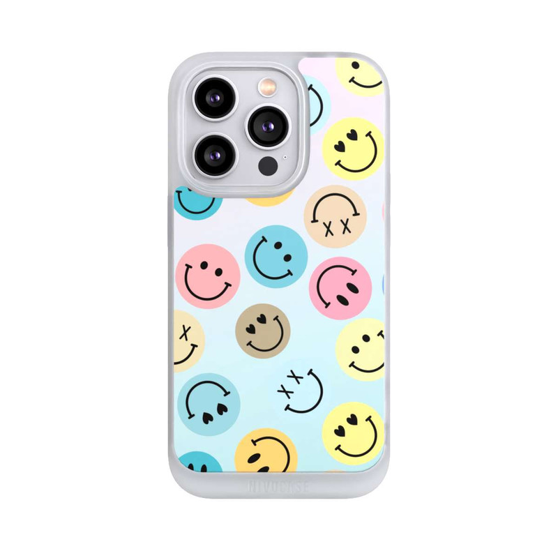 iPhone 14 Pro NIVOpure Smiles Emotes Pattern Colorful