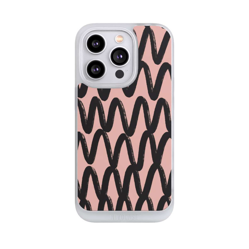 iPhone 14 Pro NIVOpure Schwarzes Zickzack