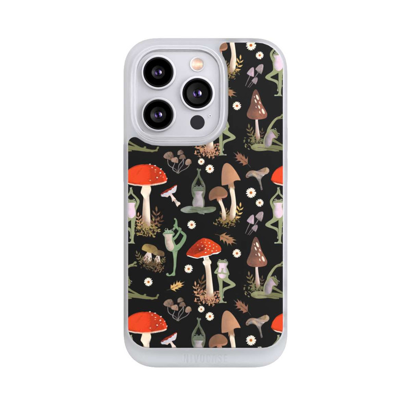iPhone 14 Pro NIVOpure Yoga-Frösche mit Pilzen