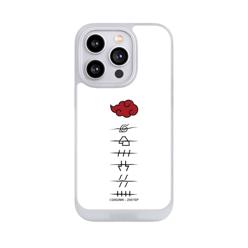 iPhone 14 Pro NIVOpure Akatsuki member symbols white