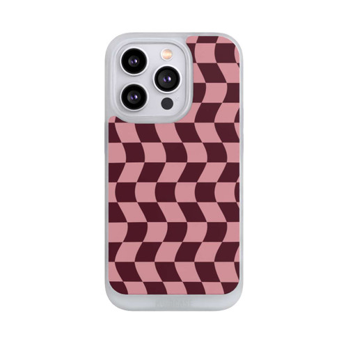 Apple iPhone 14 Pro NIVOpure Schachbrett Rot-Rosa