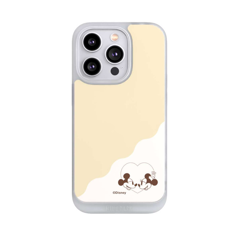 iPhone 14 Pro NIVOpure Mickey and Minnie Love Heart Beige