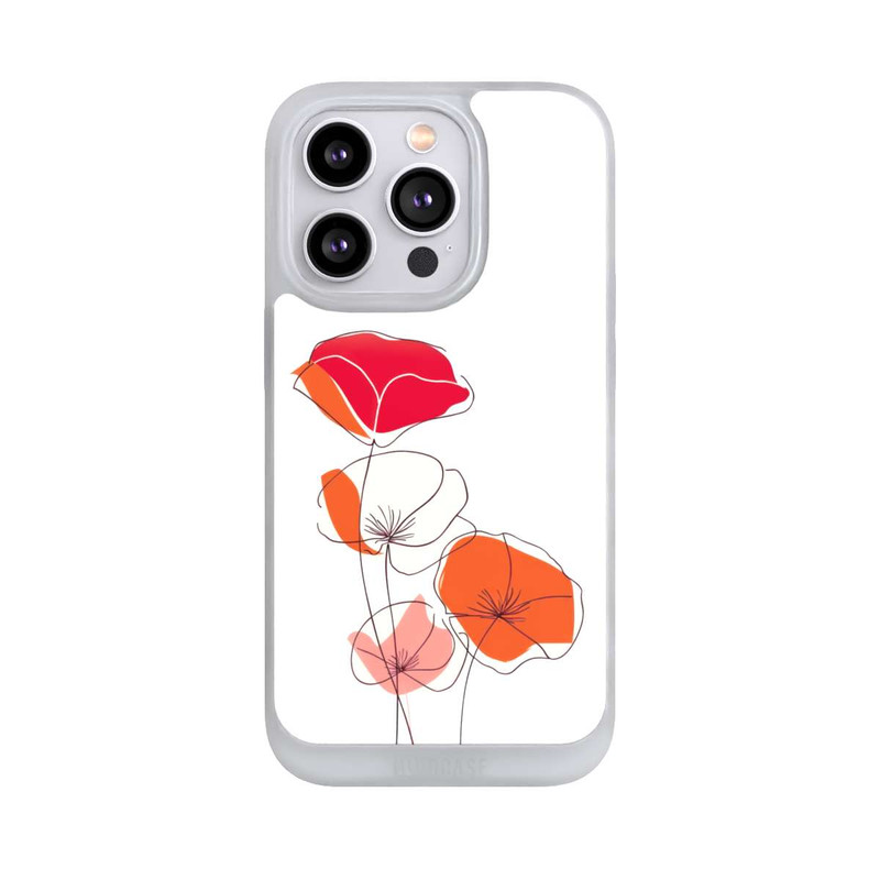 iPhone 14 Pro NIVOpure Mohn Line Art