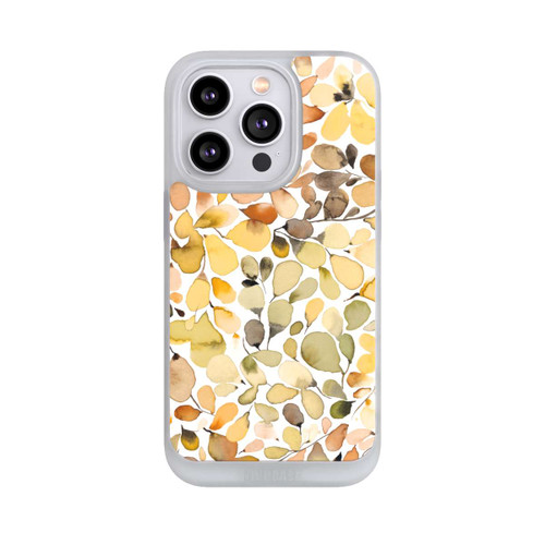 Apple iPhone 14 Pro NIVOpure Eukalyptus Aquarellblätter Braun Herbst