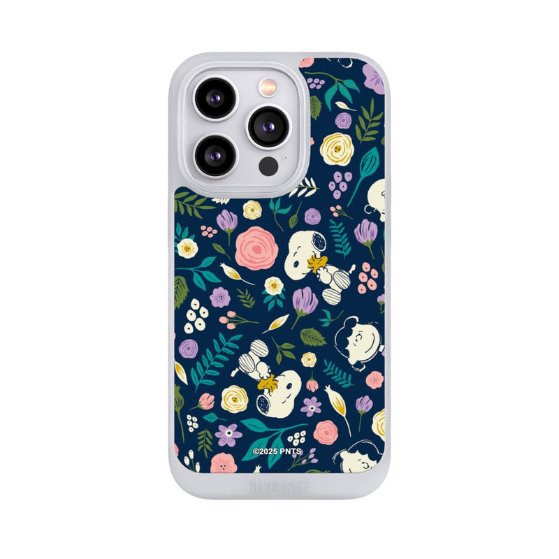 iPhone 14 Pro NIVOpure Peanuts Dark Flower Pattern
