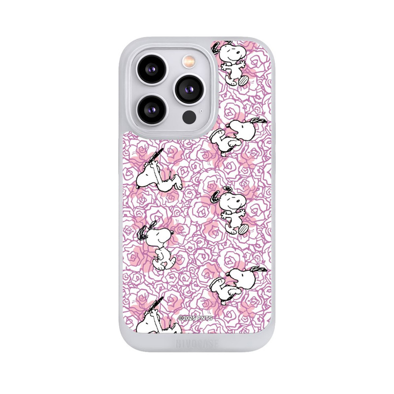 iPhone 14 Pro NIVOpure Peanuts Pink Roses Pattern