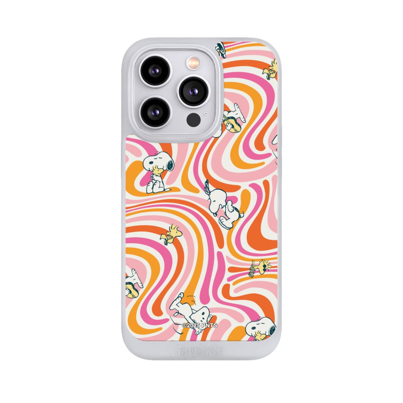iPhone 14 Pro NIVOpure Peanuts Hippie Pattern Orange